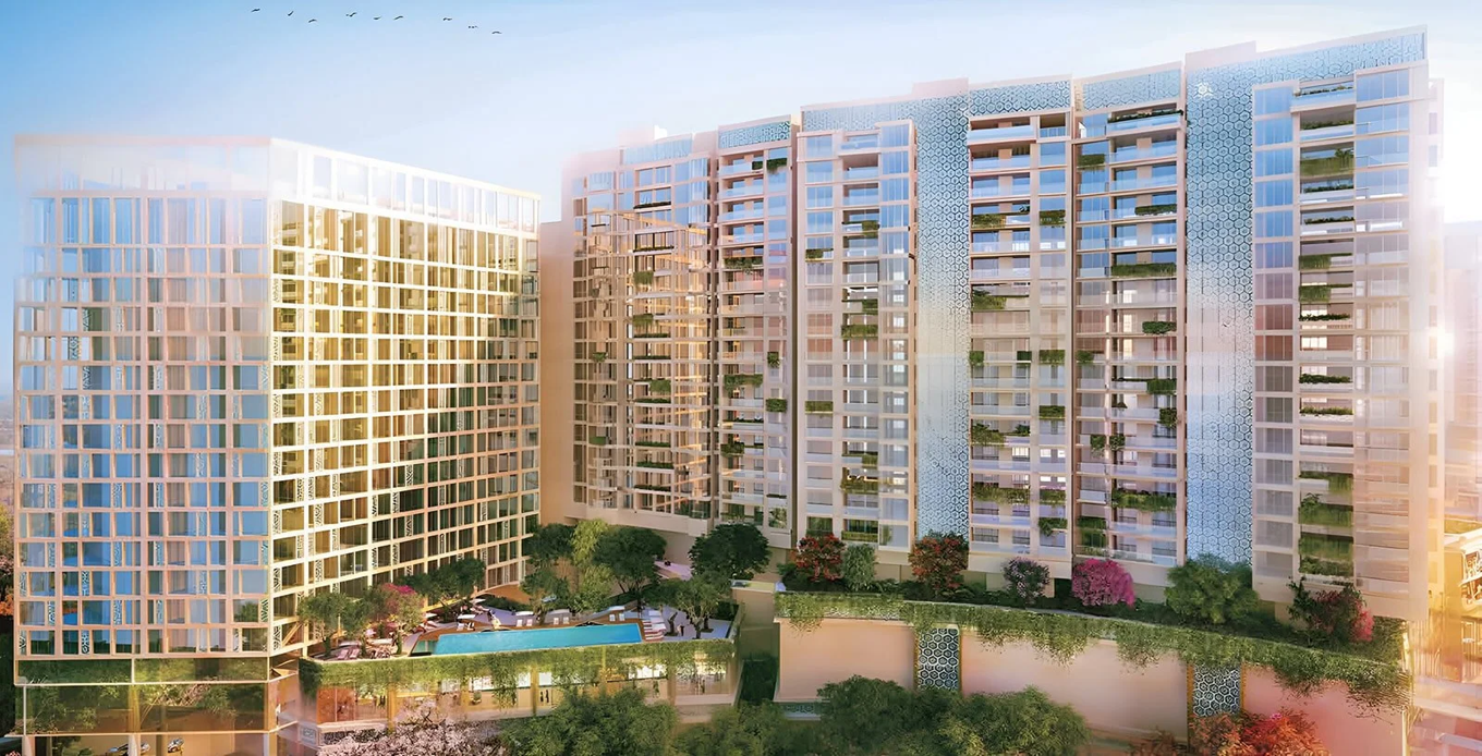 Spacious and elegant Nikoo Homes apartment interiors by Bhartiya City featuring natural light, modern design, and premium finishes.